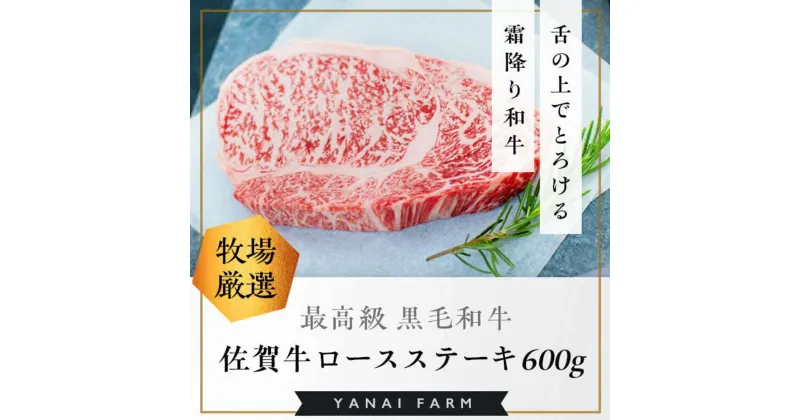 【ふるさと納税】《佐賀牛》「梁井」霜降りロースステーキ 3枚 600g【佐賀牛 霜降り肉 ロース肉 サシ ステーキ 肉汁 とろける やわらか 美味しい ブランド肉】 C-R081011