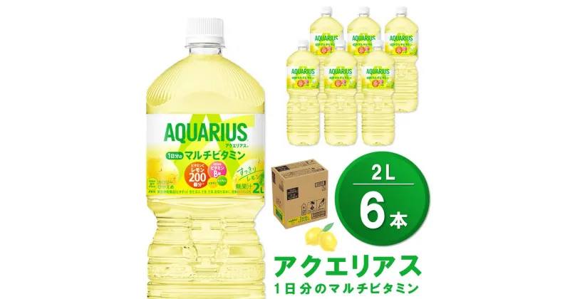 【ふるさと納税】アクエリアス 1日分のマルチビタミン PET 2L (6本)【アクエリ スポーツ飲料 夏バテ予防 水分補給 ビタミン補給 ビタミンC ミネラル クエン酸 2L 2リットル ペットボトル ペット スポーツ イベント】Z-R090009