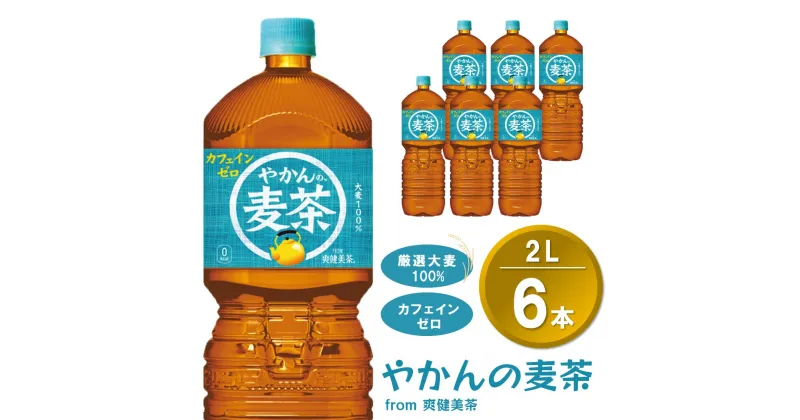 【ふるさと納税】やかんの麦茶 from 爽健美茶 PET 2L (6本)【麦茶 焙煎 夏バテ予防 熱中症対策 カフェインゼロ ミネラル 2L 2リットル ペットボトル ペット 常備 備蓄 スッキリ イベント】Z-R090007