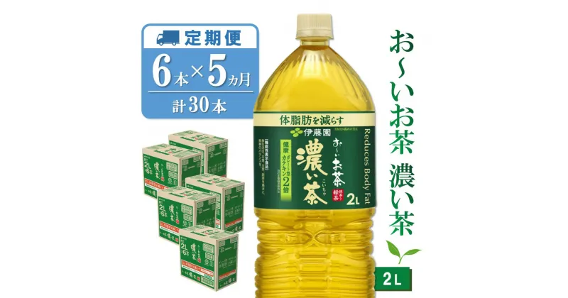 【ふるさと納税】【5か月定期便】おーいお茶濃い茶 2L×6本(合計5ケース)【伊藤園 お茶 緑茶 濃い 渋み まとめ買い 箱買い ケース買い カテキン 2倍 体脂肪】C3-R071366