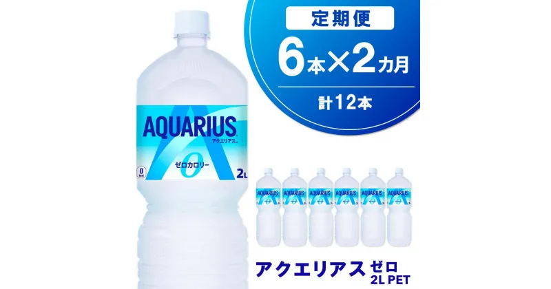 【ふるさと納税】【2か月定期便】アクエリアス ゼロ PET 2L(6本×2回)【アクエリ スポーツ飲料 夏バテ予防 水分補給 ダイエット 2L 2リットル ペットボトル ペット スポーツ イベント】A1-R090322