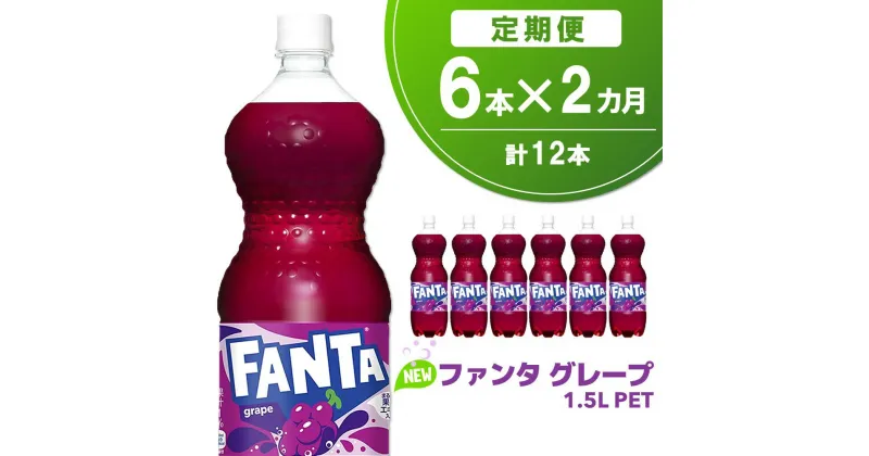 【ふるさと納税】【2か月定期便】ファンタ　グレープ PET 1.5L(6本×2回)【グレープ ファンタ 炭酸飲料 炭酸 果汁飲料 1.5L 1.5リットル ペットボトル ペット イベント 子供に人気】A2-R090328