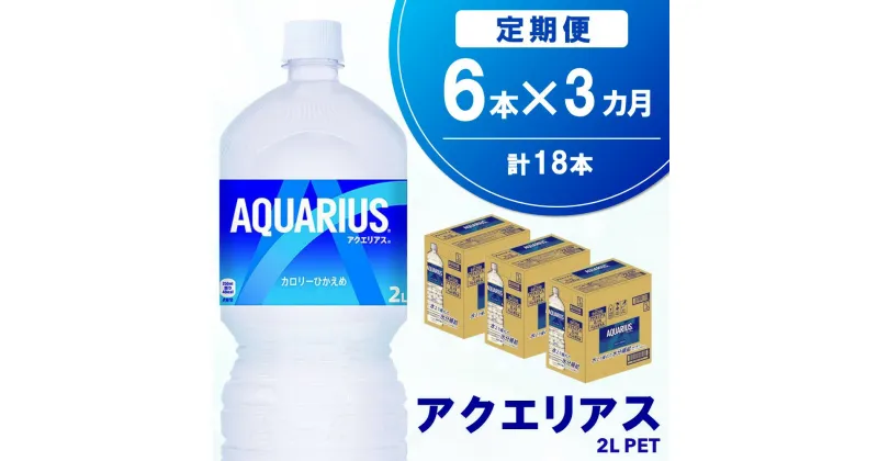 【ふるさと納税】【3か月定期便】アクエリアス PET 2L (6本×3回)【アクエリ スポーツ飲料 夏バテ予防 水分補給 2L 2リットル ペットボトル ペット スポーツ イベント】A6-R090347