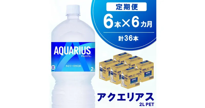 【ふるさと納税】【6か月定期便】アクエリアス PET 2L (6本×6回)【アクエリ スポーツ飲料 夏バテ予防 水分補給 2L 2リットル ペットボトル ペット スポーツ イベント】C2-R090348