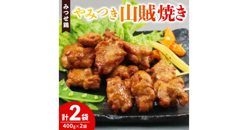 【ふるさと納税】みつせ鶏やみつき山賊焼き400g×2【酒の肴 居酒屋 おつまみ 飲み会 ピリ辛 骨なし 特製ダレ コク 旨味】Z4-R059018