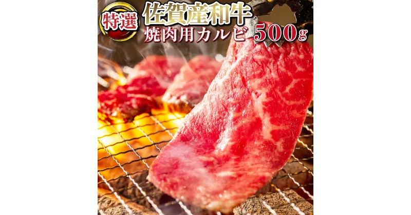 【ふるさと納税】【佐賀産和牛】特選カルビ焼肉用（バラ・ウデ）500g