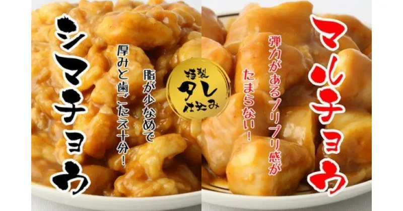 【ふるさと納税】【みやき町坂本ストアー社長厳選】味付けホルモン1kg　味付けマルチョウ（250gx2P）・味付けシマチョウセット（250gx2P）（BN021）