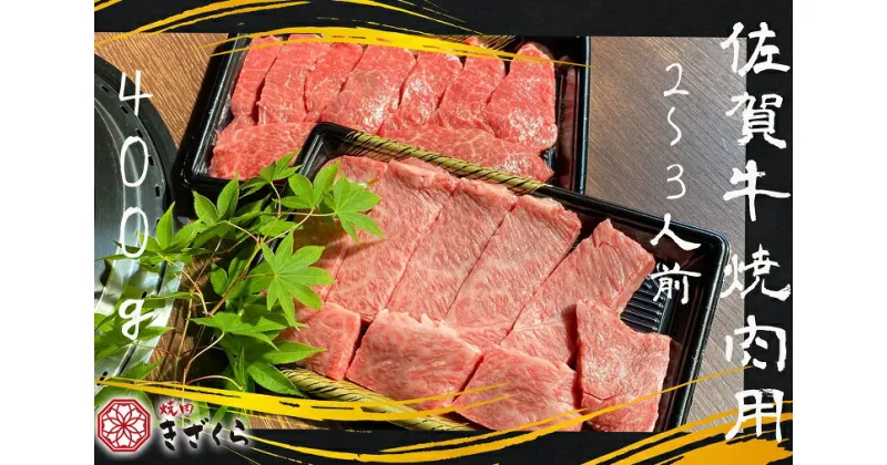 【ふるさと納税】佐賀牛焼肉用400g（DX015）