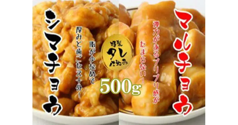 【ふるさと納税】【みやき町坂本ストア社長厳選】味付けホルモン500g（味付けマルチョウ・シマチョウ各250g）（BN105）