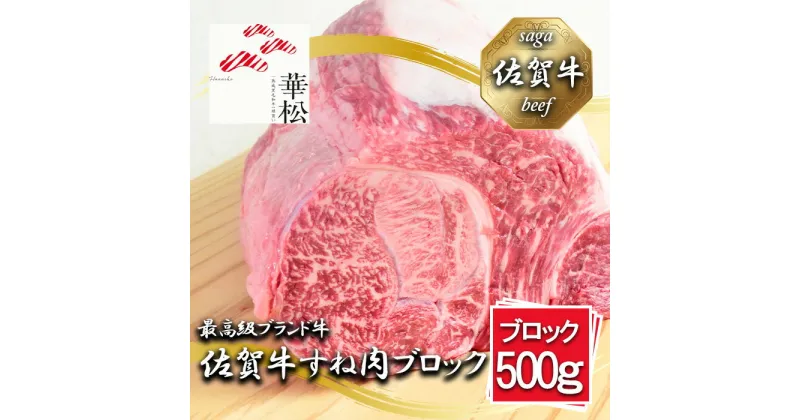 【ふるさと納税】佐賀牛すね肉ブロック500g（BL069）