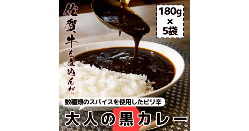 【ふるさと納税】佐賀牛大人の黒カレー　5P（FK035）