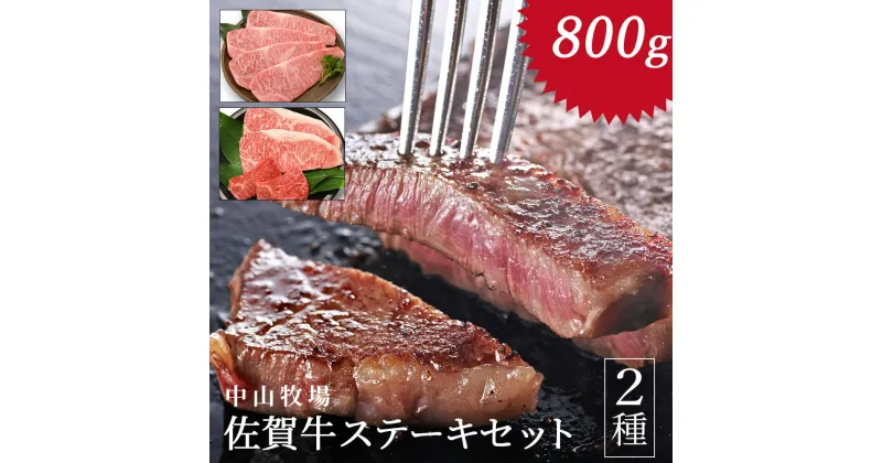 【ふるさと納税】中山牧場 佐賀牛ステーキ 800g ／ 牛肉 肉 お肉 佐賀牛 赤身 霜降り ステーキ モモ ウデ サーロイン ロース 焼き肉 焼肉セット バーベキュー BBQ A5 A4 a5 a4 黒毛和牛 ブランド牛 国産 佐賀県 玄海町 冷凍 送料無料