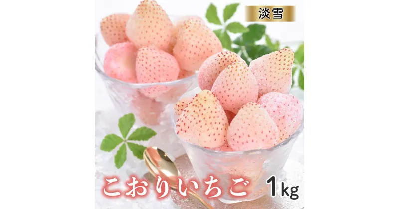 【ふるさと納税】【数量限定】こおりいちご 1kg 品種：淡雪 ／ 冷凍いちご 冷凍フルーツ フローズン 白いちご 淡雪 苺 いちご イチゴ 果物 くだもの フルーツ デザート 旬 国産 佐賀県 玄海町 冷凍 おすすめ 送料無料