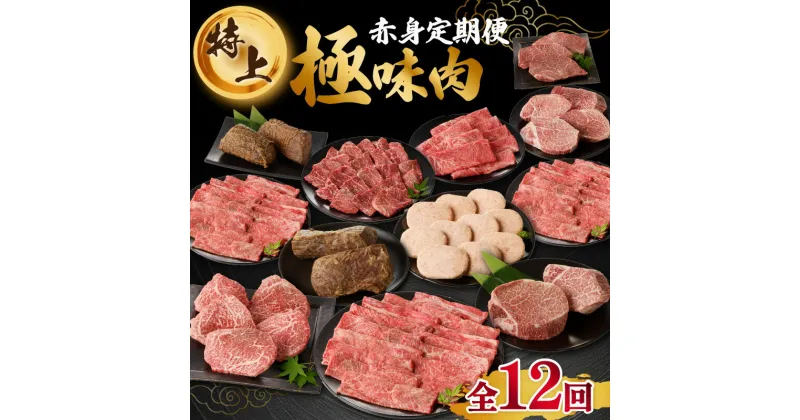 【ふるさと納税】【特上】佐賀牛-赤身-極味肉定期便（全12回）／ 定期便 12回 高級 赤身 肉 牛肉 佐賀牛 黒毛和牛 ステーキ ヒレ モモ すき焼き しゃぶしゃぶ 薄切り スライス 焼肉 A4 A5 ハンバーグ ローストビーフ 国産 佐賀県 玄海町 冷凍 人気 おすすめ 送料無料