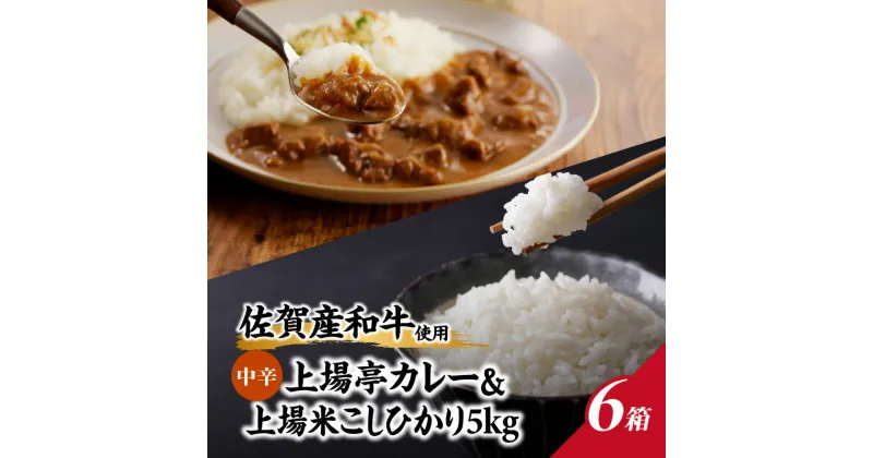 【ふるさと納税】上場米こしひかり5kg・上場亭カレー6箱セット