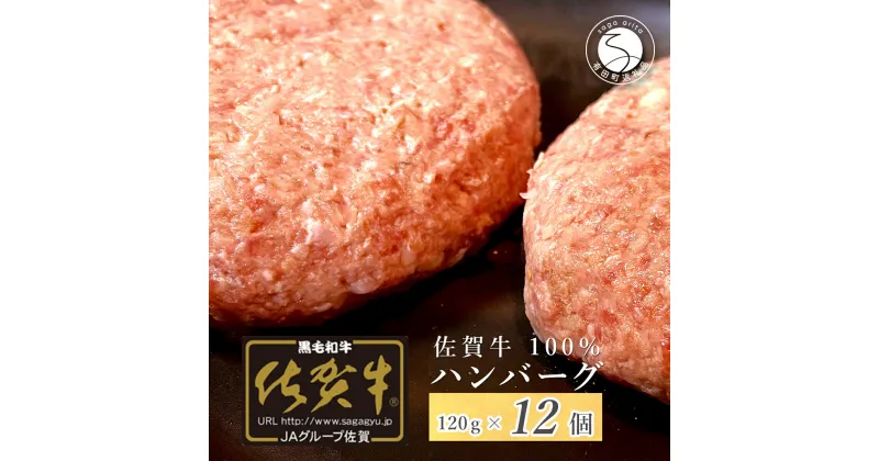 【ふるさと納税】【佐賀牛】ハンバーグ 120g × 12個 25000円 N25-4