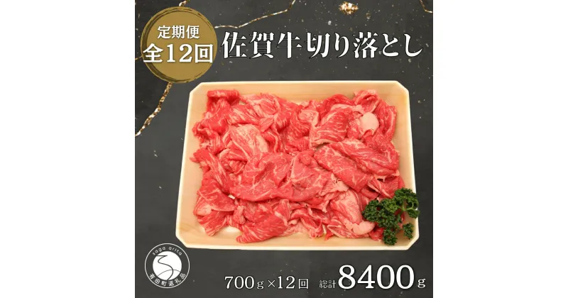 【ふるさと納税】【12回定期便 総計8400g】【佐賀牛】切り落とし肉700g 300000円 N300-5