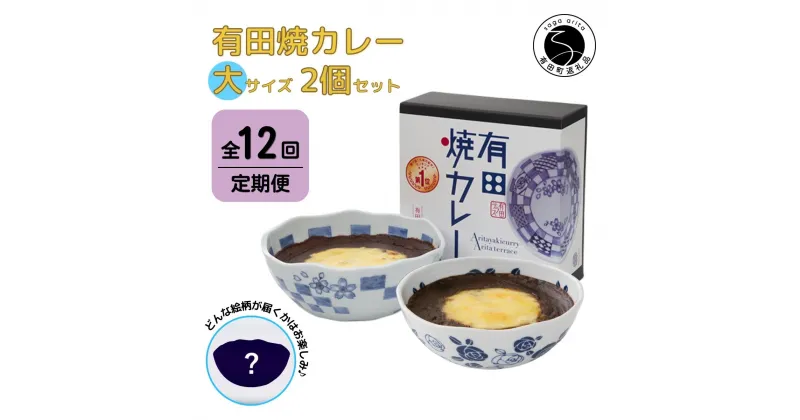 【ふるさと納税】【12回定期便】有田焼カレー(大)【器いろいろ】2個セット JR九州駅弁グランプリ テレビ番組全国駅弁ランキング1位 F180-1