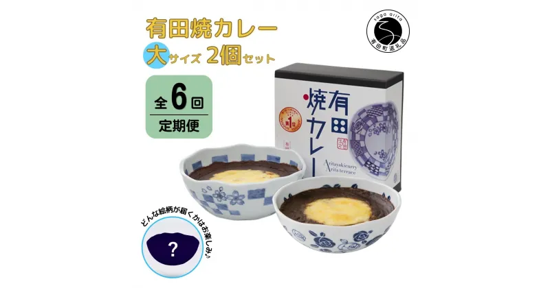 【ふるさと納税】【6回定期便】有田焼カレー(大)【器いろいろ】2個セット JR九州駅弁グランプリ テレビ番組全国駅弁ランキング1位 F90-1