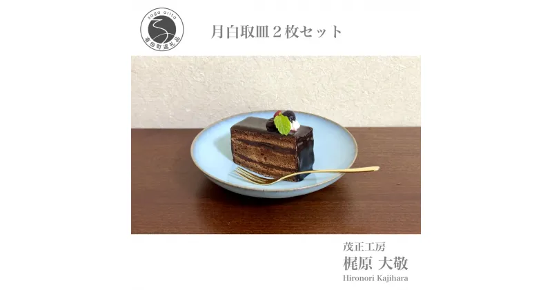 【ふるさと納税】有田焼 月白取皿2枚セット 青磁 食器 小皿 うつわ 作家 梶原大敬 茂正工房 A20-505