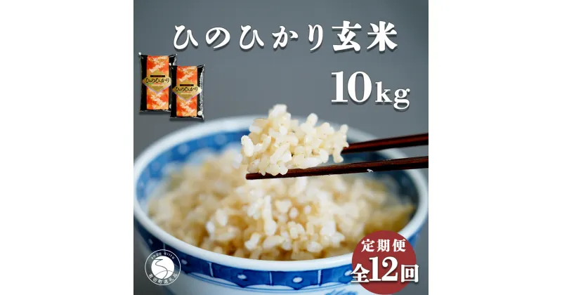 【ふるさと納税】【食べやすい玄米！12回定期便】新米 ひのひかり 新食感 一分づき 玄米 10kg (5kg×2袋) 12回定期便 棚田米 西山食糧 K240-2