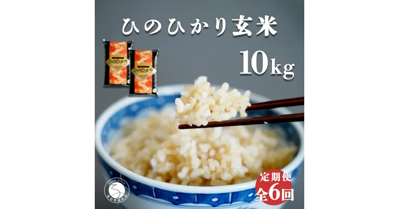 【ふるさと納税】【食べやすい玄米！6回定期便】新米 ひのひかり 新食感 一分づき 玄米 10kg (5kg×2袋) 6回定期便 棚田米 西山食糧 K120-2