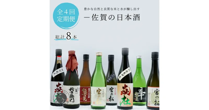 【ふるさと納税】〈佐賀の日本酒飲み比べ〉 「有田で造る日本酒」「The SAGA 認定酒」【年4回定期便】佐嘉蔵屋 日本酒 酒 定期便 4回 飲み比べ 純米大吟醸 特別純米酒 純米吟醸 S80-1