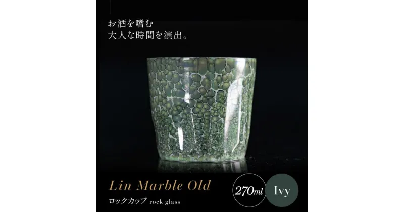 【ふるさと納税】【グランプリ受賞】有田焼 大理石のような質感 ロックカップ 麟 Lin Marble Old Ivy 1個【金照堂】ロックグラス ウイスキーグラス 焼酎グラス 高級食器 有田焼 ギフト A40-333