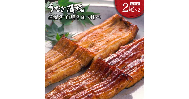 【ふるさと納税】＜定期便・全2回＞ うなぎ 蒲焼き 白焼き セット 計800g (200g×各2尾) 特選 肉厚／うなぎ 鰻 ウナギ 蒲焼 蒲焼き 土用 丑の日 特選 肉厚 たれ 国産 ふるさと 鰻丼 鰻重 うな重 うなぎたれ ギフト 贈り物 佐賀 佐賀県 送料無料