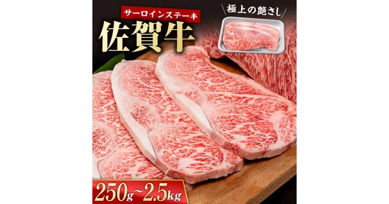 【ふるさと納税】佐賀牛 サーロインステーキ〈選べる内容量〉250g～2.5kg / A4~A5ランク 霜降り BBQ 焼肉 お肉 肉 牛肉 冷凍【株式会社いろは精肉店】 [IAG048]