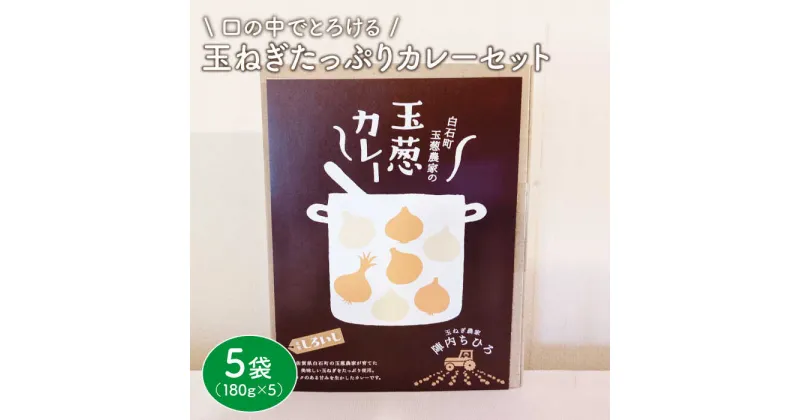 【ふるさと納税】【口の中でとろける！】玉ねぎたっぷりカレーセット（5袋分）【玉葱農家 陣内ちひろ】玉葱 タマネギ たまねぎ 加工品 惣菜 手づくり[IAO007]