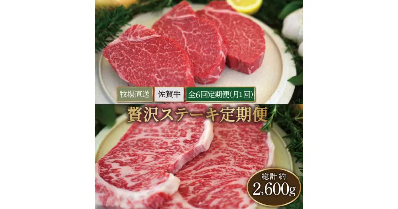 【ふるさと納税】【牧場直送】【6回定期便】佐賀牛 贅沢 ステーキ食べ尽くし【有限会社セントラル牧場】 黒毛和牛 肉 お肉 牛肉 ヒレ サーロイン サイコロステーキ 冷凍[IAH081]