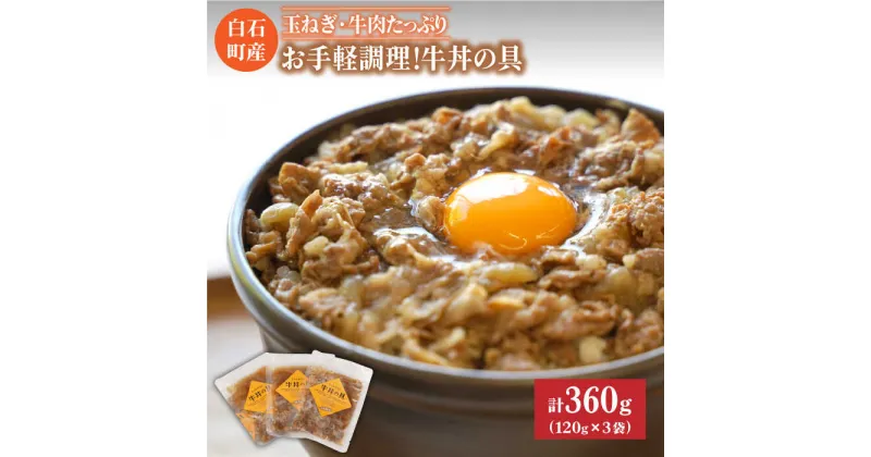 【ふるさと納税】【身体にやさしい！】お手軽調理！牛丼の具（120g×3袋入り）【べんがら】牛肉 丼 惣菜 レトルト おかず 時短 簡単調理 [IAZ004]