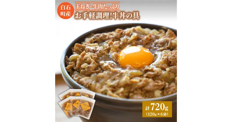 【ふるさと納税】【身体にやさしい！】お手軽調理！牛丼の具（120g×6袋入り）【べんがら】牛肉 丼 惣菜 レトルト おかず 時短 簡単調理 [IAZ005]