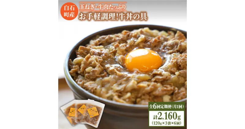 【ふるさと納税】【全6回定期便】身体にやさしい！お手軽調理！牛丼の具（120g×3袋入り）【べんがら】牛肉 丼 惣菜 レトルト おかず 時短 簡単調理[IAZ007]