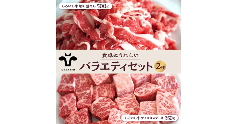 【ふるさと納税】【牧場直送】しろいし牛 食卓にうれしいバラエティ セット（切り落とし 500g＆サイコロステーキ 350g）【有限会社佐賀セントラル牧場】 [IAH195]