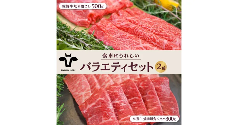 【ふるさと納税】【牧場直送】佐賀牛 食卓にうれしいバラエティ セット（切り落とし 500g＆焼肉用食べ比べ 300g）【有限会社佐賀セントラル牧場】 [IAH204]