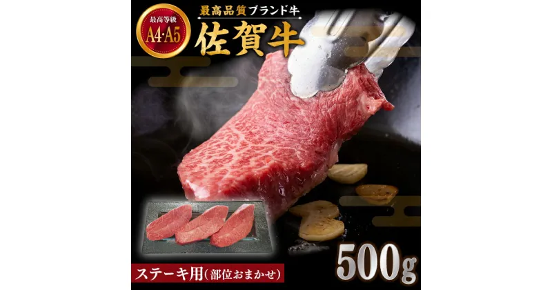 【ふるさと納税】【贅沢部位】佐賀牛 おまかせ ステーキ 500g【川崎畜産】[IAX035]