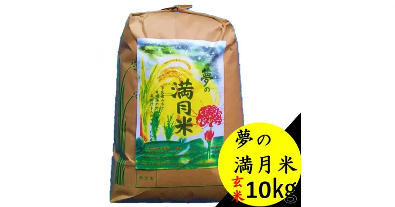 【ふるさと納税】O-162 多良岳山水の清流で育てた 「夢の満月米（夢しずく）」10kg（玄米）