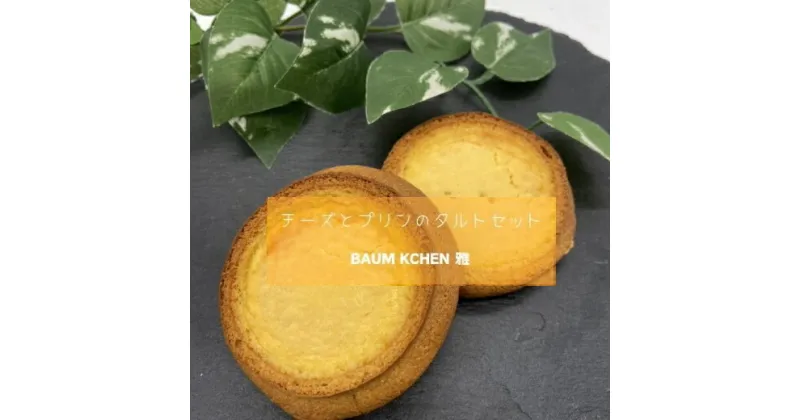 【ふるさと納税】M-97 BAUM KUCHEN 雅のチーズとプリンのタルトセット　太良町　ふるさと納税　スイーツ　贈り物　お中元　しっとり　サクサク　新食感　贈答品