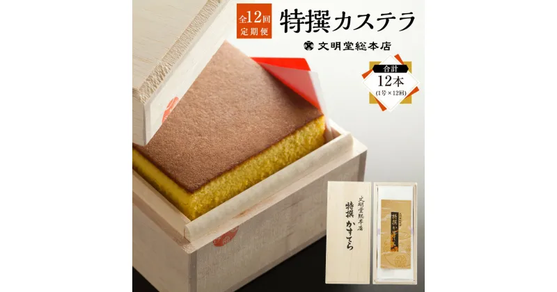 【ふるさと納税】【全12回定期便】特撰カステラ1号 580g ×12回 かすてら 和三盆糖 上白糖 グラニュー糖 ざらめ糖 南蛮卵 スイーツ 和菓子 お菓子 長崎県 長崎市 送料無料