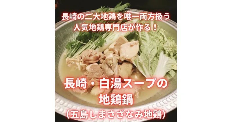 【ふるさと納税】長崎県産 五島地鶏 鍋セット 2～3人前 500g 金のスープ付き 五島しまさざなみ地鶏 地鶏 鍋 鍋スープ 鶏鍋 鶏もも肉 鶏むね肉 モモ ムネ 長崎 九州 国産 冷凍 長崎県 長崎市 送料無料